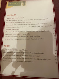 Restaurant Perbacco à Pinerolo (le menu)