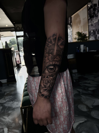 Explore writing ideas for tattoos, creative tattoo ideas in Westwood, available at Dom Astro Tattoo Company