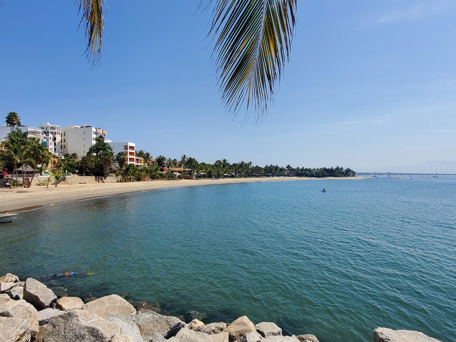 Zdjęcie Manzanilla beach I z powierzchnią turkusowa czysta woda