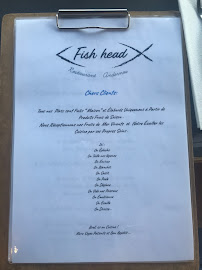 Fish Head à Andernos-les-Bains menu