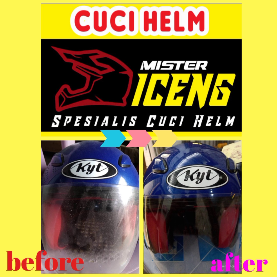 Cuci Helm Mister Iceng