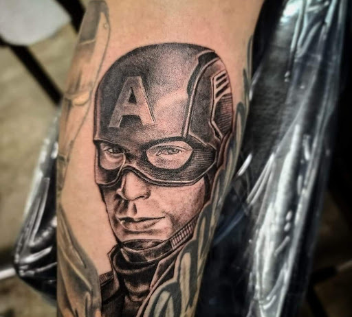 Explore group tattoo ideas for guys, creative tattoo ideas in Kenosha, available at Kenosha Tattoo Company
