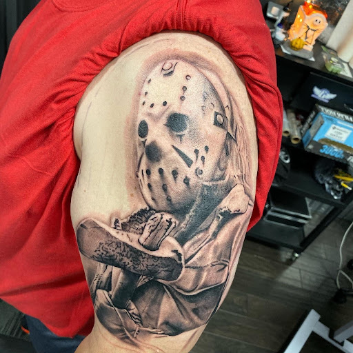 Explore band tattoo ideas, creative tattoo ideas in Middletown, available at Traditionally Twisted Tattoo