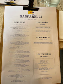 Pizzeria GASPARELLI à Nantes (la carte)