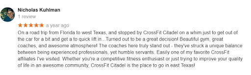 Gym «CrossFit Citadel», reviews and photos, 110 Triple Creek Cir #60, Longview, TX 75601, USA