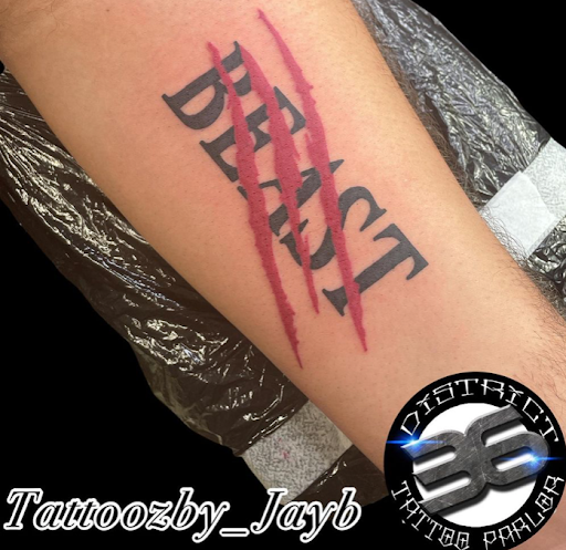 Explore broken heart tattoo ideas for guys, creative tattoo ideas in Passaic, available at District 36 Tattoo Parlor