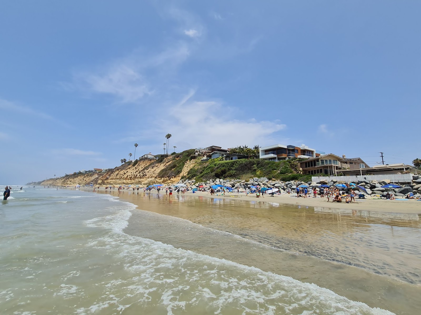 Photo of Moonlight beach with bright sand surface