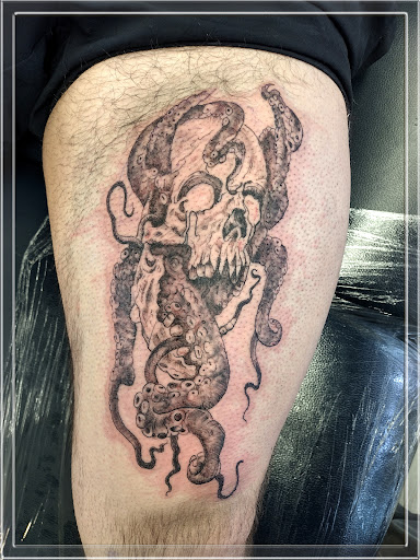 Explore neck word tattoo ideas, creative tattoo ideas in La Crosse, available at La Crosse Tattoo