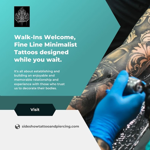 Explore amazing grace tattoo ideas, creative tattoo ideas in San Diego, available at Sideshow Tattoo and Piercing