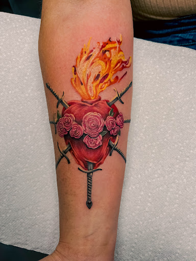 Explore letter e tattoo ideas, creative tattoo ideas in San Antonio, available at Twisted Tattoo