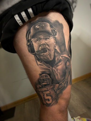 Explore philosophy tattoo ideas, creative tattoo ideas in Lawrence, available at Black Chapel Tattoo