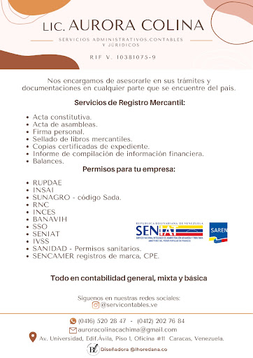 Lic. Aurora Colina - Servicios Administrativo Contable y Juridico