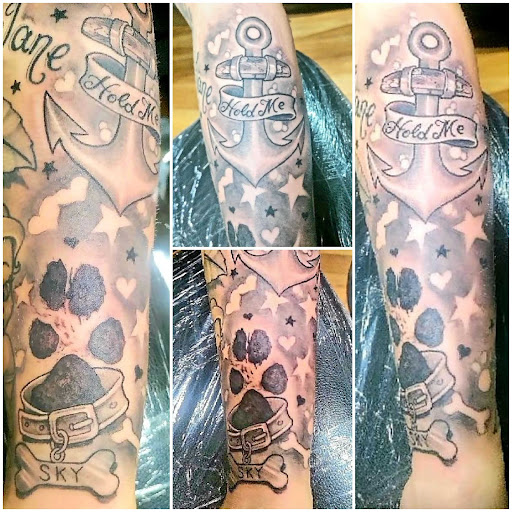 Explore tattoo elbow ideas, creative tattoo ideas in Homosassa, available at Citrus Tattoos