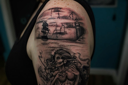 Explore butterfly tattoo sleeve ideas, creative tattoo ideas in Homosassa, available at Citrus Tattoos