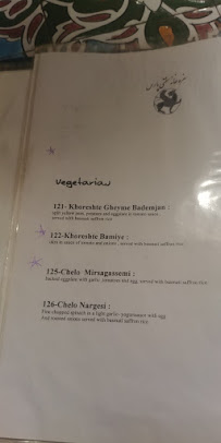 Pars Restaurant à Munich carte