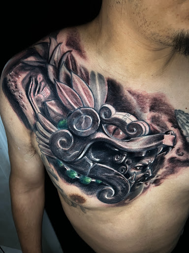 Explore push tattoo ideas, creative tattoo ideas in Astoria, available at Xolotl Tattoo Gallery