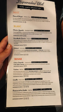 Empanadas Club à Aix-en-Provence menu