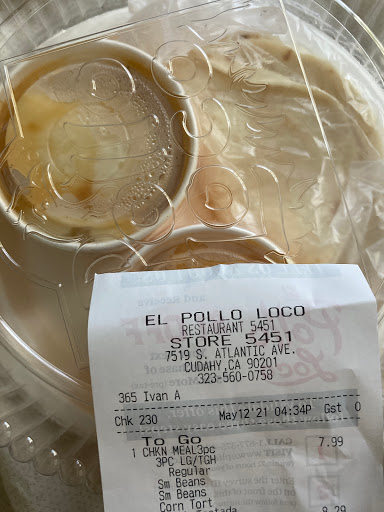 Mexican Restaurant «El Pollo Loco», reviews and photos, 7519 Atlantic Ave, Cudahy, CA 90201, USA