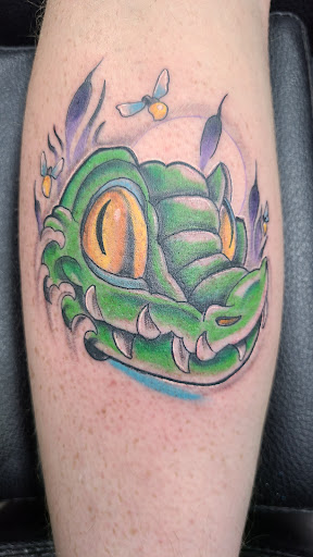 Explore alpha tattoo ideas, creative tattoo ideas in Venice, available at Z-Edge Tattoo & Body Piercing Venice