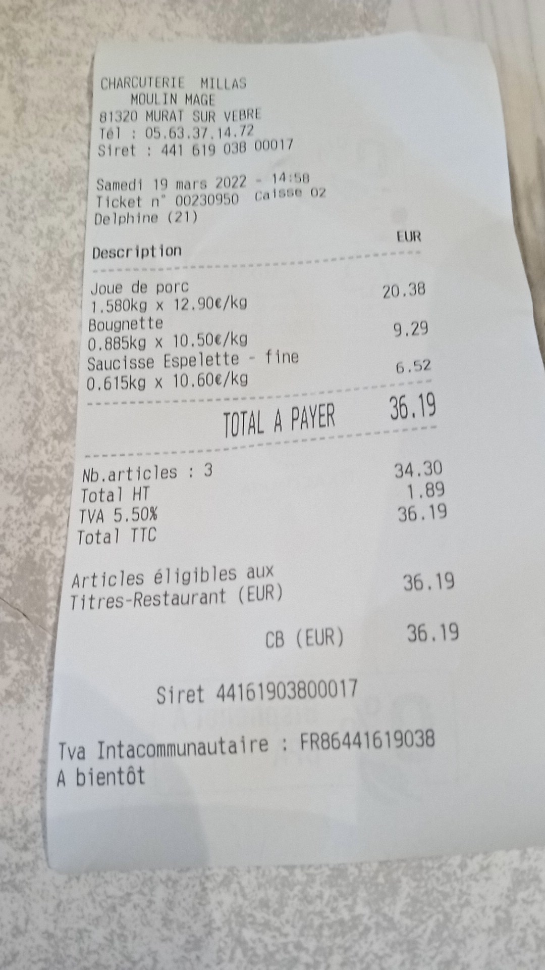 Photo n° 2 de l'avis de Veronique.o fait le 19/03/2022 à 16:48