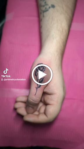Explore small black tattoo ideas, creative tattoo ideas in Cornelia, available at Prismatic Pulse Tattoo