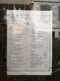 Restaurant arménien KOUJ à Bayonne - menu / carte