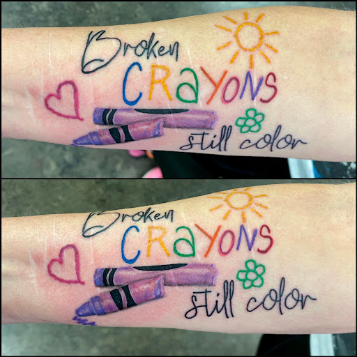 Explore small arm tattoo ideas for guys, creative tattoo ideas in Guymon, available at Texas Inkslingers Tattoo Guymon