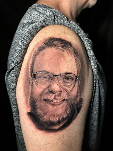 Explore back of arm tattoo ideas, creative tattoo ideas in Austin, available at Lost Edge Tattoo