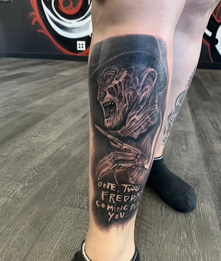 Explore shoulder tattoo ideas for guys, creative tattoo ideas in Silver City, available at Independent Ink Tattoo