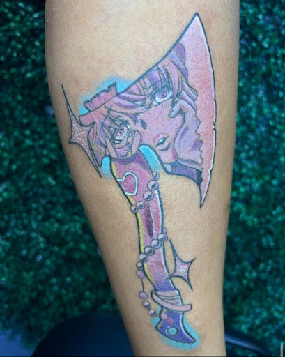 Explore love hate tattoo ideas, creative tattoo ideas in Oviedo, available at Fine Ink Studios Tattoos