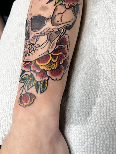 Explore pinterest flower tattoo ideas, creative tattoo ideas in Athol, available at Ragnark Tattoo Company