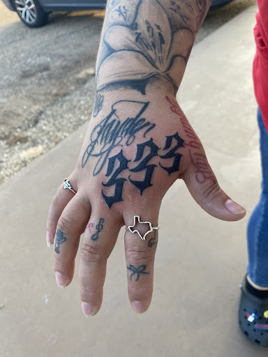 Explore knitting tattoo ideas, creative tattoo ideas in Tyler, available at Tyler TX Premier Piercing and Tattoo