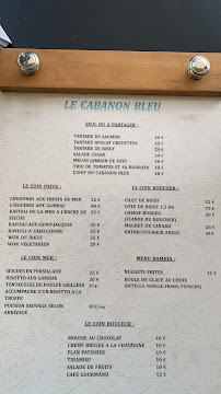 Menu / carte de Cabanon Bleu à Ajaccio