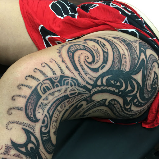Explore back arm tattoo ideas for guys, creative tattoo ideas in Hilo, available at Native Flesh Tattoo