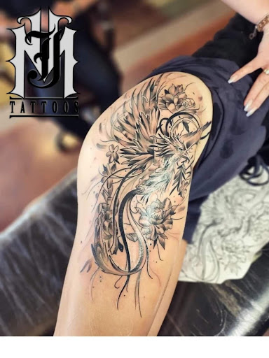 Explore upper arm tattoo ideas for men, creative tattoo ideas in Williamsport, available at Moa Tattoos