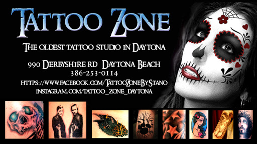 Tattoo Shop «Tattoo Zone By Stano», reviews and photos, 990 Derbyshire Rd, Daytona Beach, FL 32117, USA