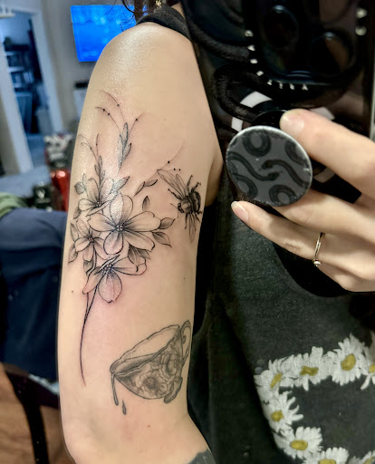 Explore semi truck tattoo ideas, creative tattoo ideas in Culver City, available at Alium Tattoo Studio