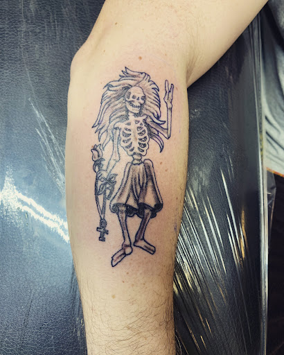 Explore quarter sleeve tattoo ideas women, creative tattoo ideas in Easley, available at Peach Pit Tattoo