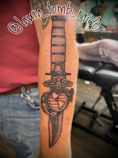 Find simple cross tattoo ideas for your next unique tattoo in Mckinney at Borrowed Time Fine Art Gallery Tattoo Shop