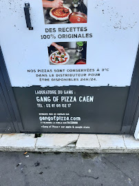 Menu du Gang Of Pizza à Clécy