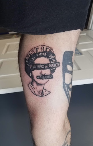 Explore mens leg sleeve tattoo ideas, creative tattoo ideas in Athens, available at United Ink Tattoos and Body Piercings