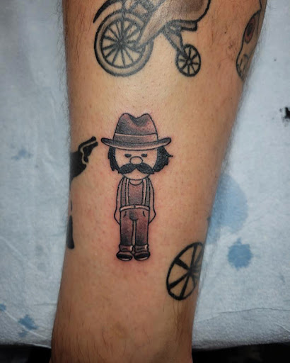 Explore simple thigh tattoo ideas, creative tattoo ideas in Libertyville, available at Lucky Seven Tattoo