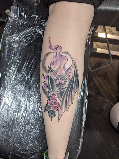 Explore knee tattoo ideas for men, creative tattoo ideas in Golden, available at Allegoric Art