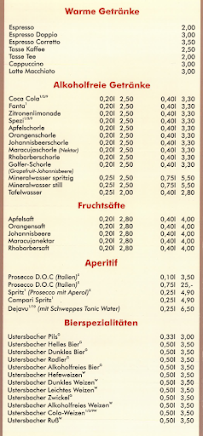 Carte du Restaurant Da Guido à Königsbrunn