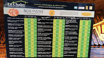 Restaurant Le Chalet à Verdun (le menu)