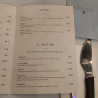 Restaurant italien PIZZA e MOZZA à Paris - menu / carte