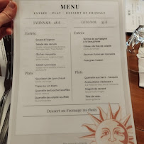 Restaurant Café du Soleil à Lyon menu