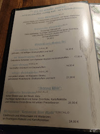 Menu / carte de Alter Markt à Bernburg