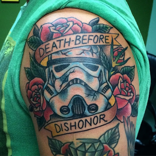 Explore 1990 tattoo ideas, creative tattoo ideas in East Lansing, available at Splash of Color Tattoo & Piercing Studio