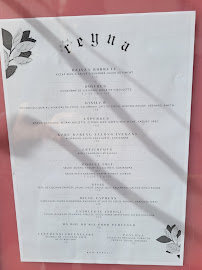 Restaurant de cuisine fusion asiatique REYNA à Paris (la carte)